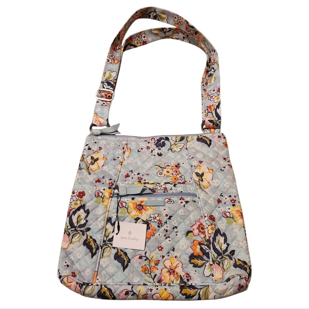 Women’s Vera Bradley Zip Top Hipster Crossbody Bag in Floating Garden